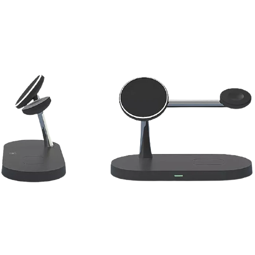 Беспроводное зарядное устройство Amaztec 3-in-1 Magnetic Wireless Charger (black)