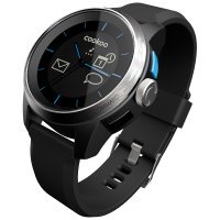 COOKOO Watch SilverOnBlack (CKW-SK002-01)