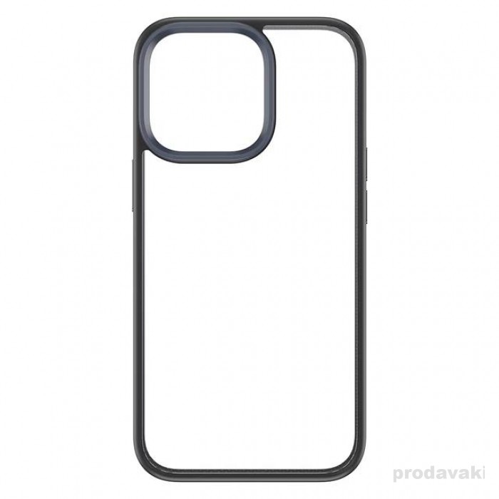 Чехол Накладка для iPhone 14 Max ROCK Guard Series Clear (Black)