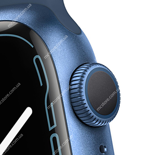 Apple Watch Series 7 GPS 41mm Blue Aluminum Case With Blue Sport Band (MKN13)