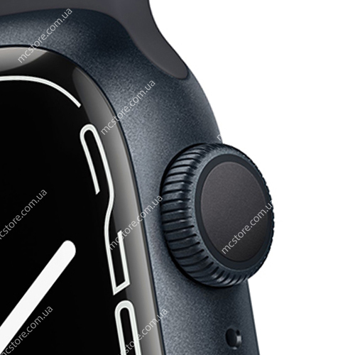 Apple Watch Series 7 GPS 41mm Midnight Aluminum Case With Midnight Sport Band (MKMX3)