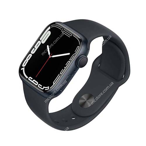 Apple Watch Series 7 GPS 45mm Midnight Aluminum Case With Midnight Sport Band (MKN53)