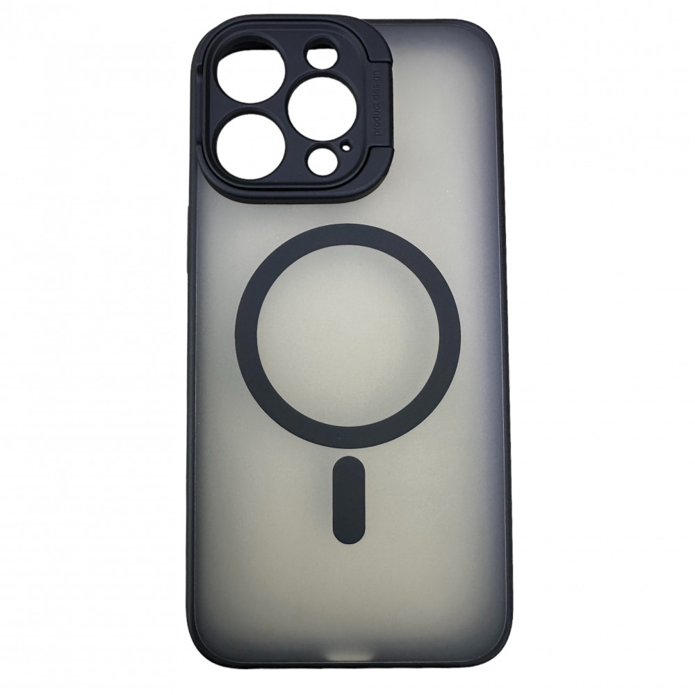 Чехол iPhone 15 Pro Max ROCK Guard Matte Series Full Stand Camera Case (Black)