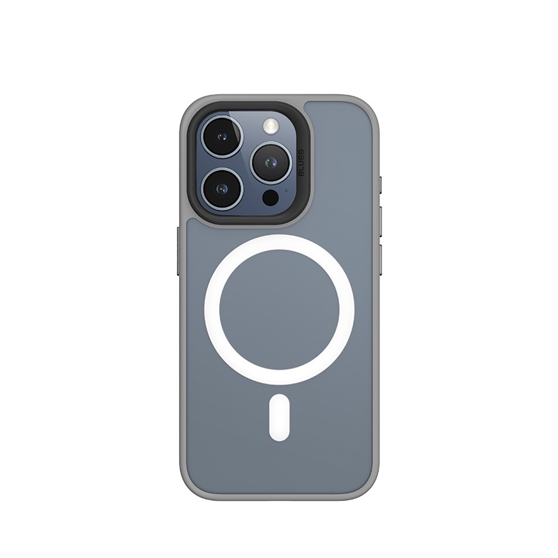 Чехол iPhone 15 Pro Blueo Frosted Anti-Drop Case with MagSafe (Grey)