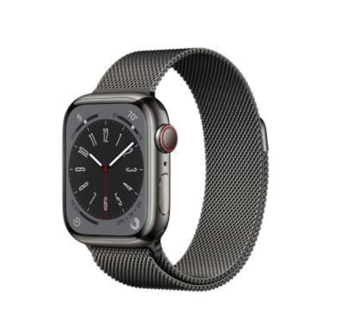 Apple Watch Series 8 GPS + Cellular 41mm Graphite S. Steel Case W. Milanese Loop Graphite (MNJL3/MNJM3)
