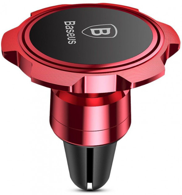 Автомобильный держатель Baseus Gyro Magnet Air Vent (Red)