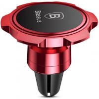 Автомобильный держатель Baseus Gyro Magnet Air Vent (Red)