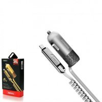 Автомобільний зарядний пристрій Remax Finchy RCC103 (Silver)