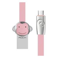 Кабель ROCK Monkey Lightning (1m) (Pink)