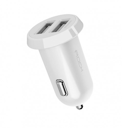 Автомобильное зарядное устройство Rock Ditor 2.4A (white)