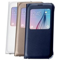 Чехол книжка Original для Samsung S6 Gold