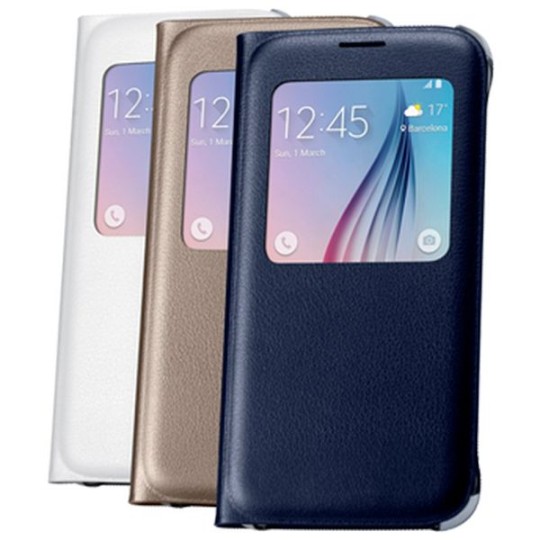 Чехол книжка Original для Samsung S6 Gold