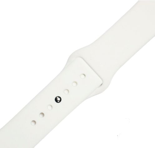 Ремешок-браслет для Apple Watch 38mm Silicone Band (white)