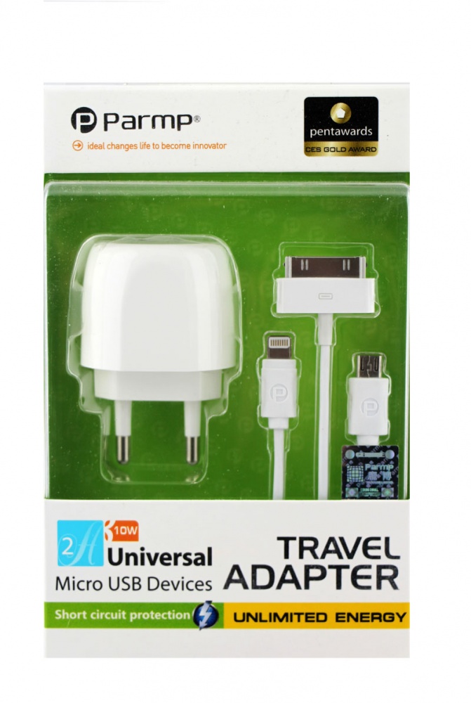 Сетевое зарядное устройство Unplug Universal (2*USB) (Белый)