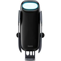 Авто Держатель Baseus Milky Way Electric Bracket Wireless Charger (15W) Black