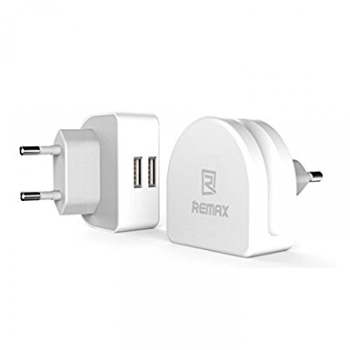 Мережевий зарядний пристрій REMAX Moon Dual 2.1 Amp (Білий)