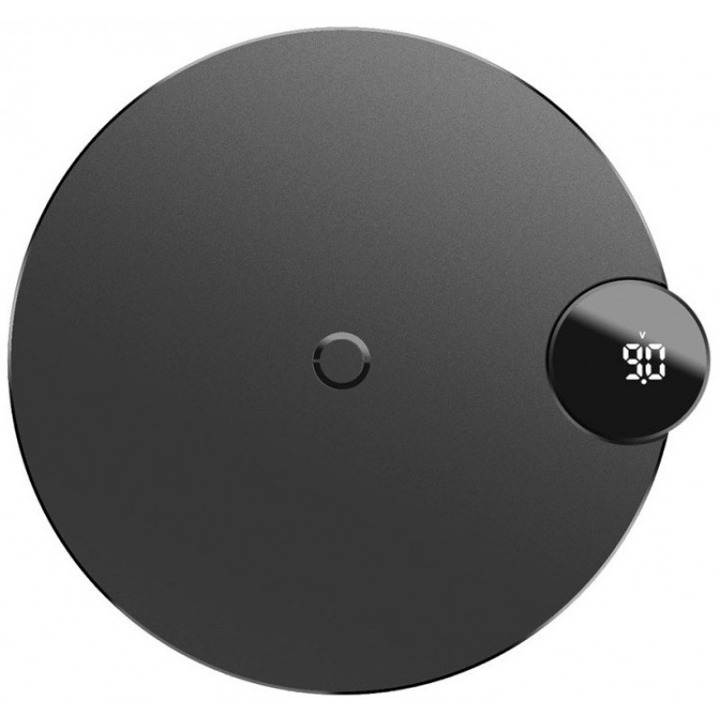 Беспроводное зарядное устройство Baseus LED Display Wireless Charger (black)