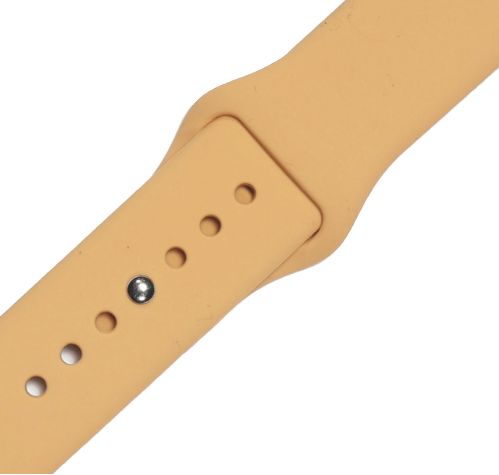 Ремешок-браслет для Apple Watch 42mm Silicone Band (gold)