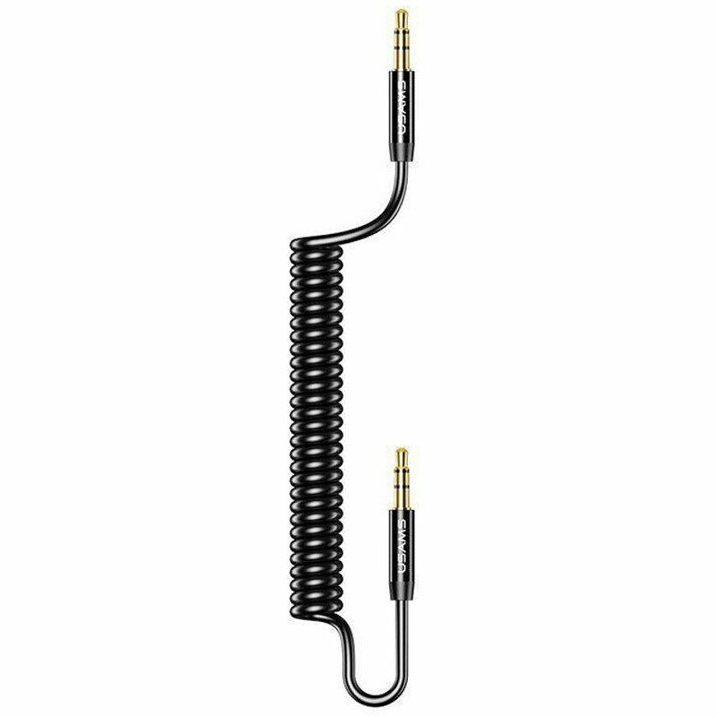 Аудіо кабель Usams Spring 1.2 m black