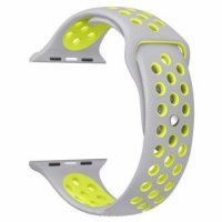 Ремінець-браслет для Apple Watch 42mm Silicone Nike Sport Band (Grey-Green)