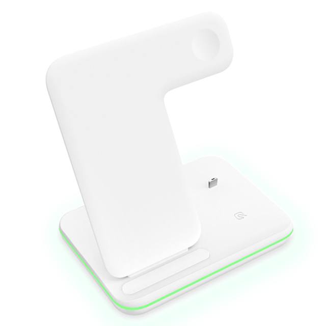 Беспроводное зарядное устройство Smart 3in1 Fast 15W (white)