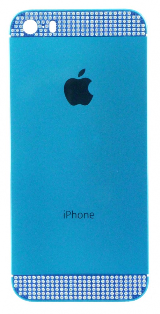 Корпус з кнопками iPhone 5s Swarovski (Blue)