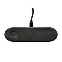 Бездротова зарядка Dual Wireless Charger Q21 /black/