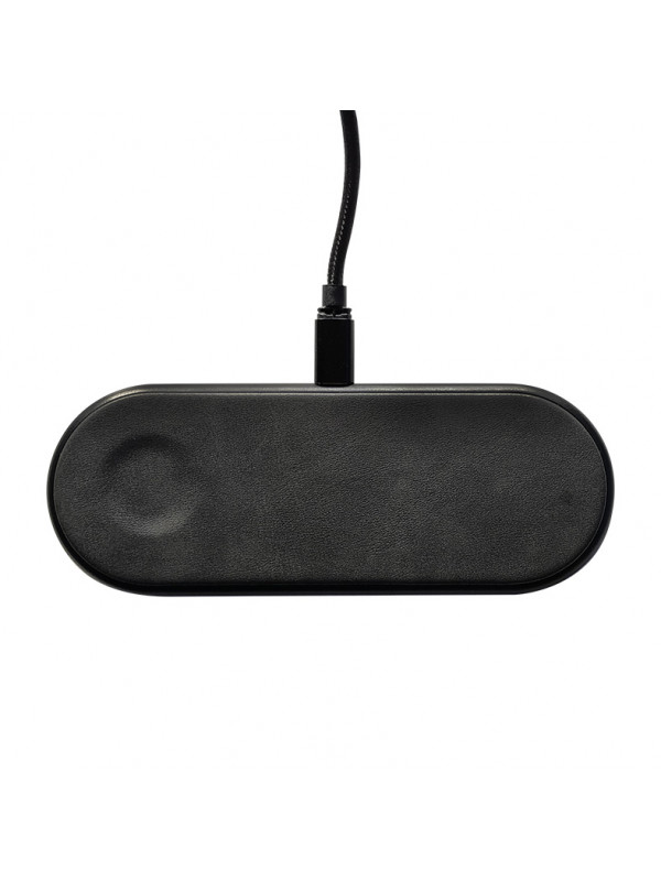 Бездротова зарядка Dual Wireless Charger Q21 /black/