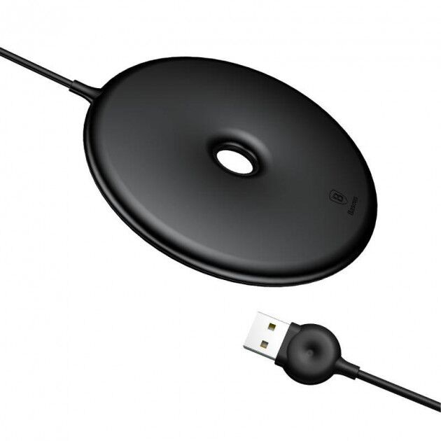Безпроводное зарядное устройство Baseus Q Donut Desktop Wireless Charger (Black)