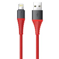 Кабель ROCK Hi-Tensile Lightning 100cm (red)