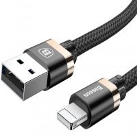Кабель Baseus Golden Belt USB Cable For iP 1M Black-Gold