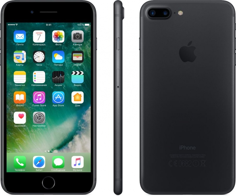 Apple iPhone 7 Plus 32GB (Black) (MNQM2)