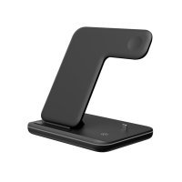 Беспроводное зарядное устройство Smart 3in1 Fast 15W (black)