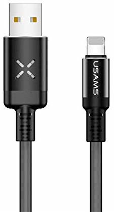 Кабель Usams LED Cable U16 ( black)