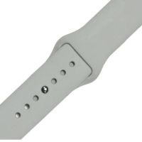 Ремешок-браслет для Apple Watch 38mm Silicone Band (Светло серый)