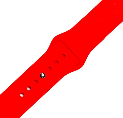 Ремешок-браслет для Apple Watch 38mm Silicone Band (red)