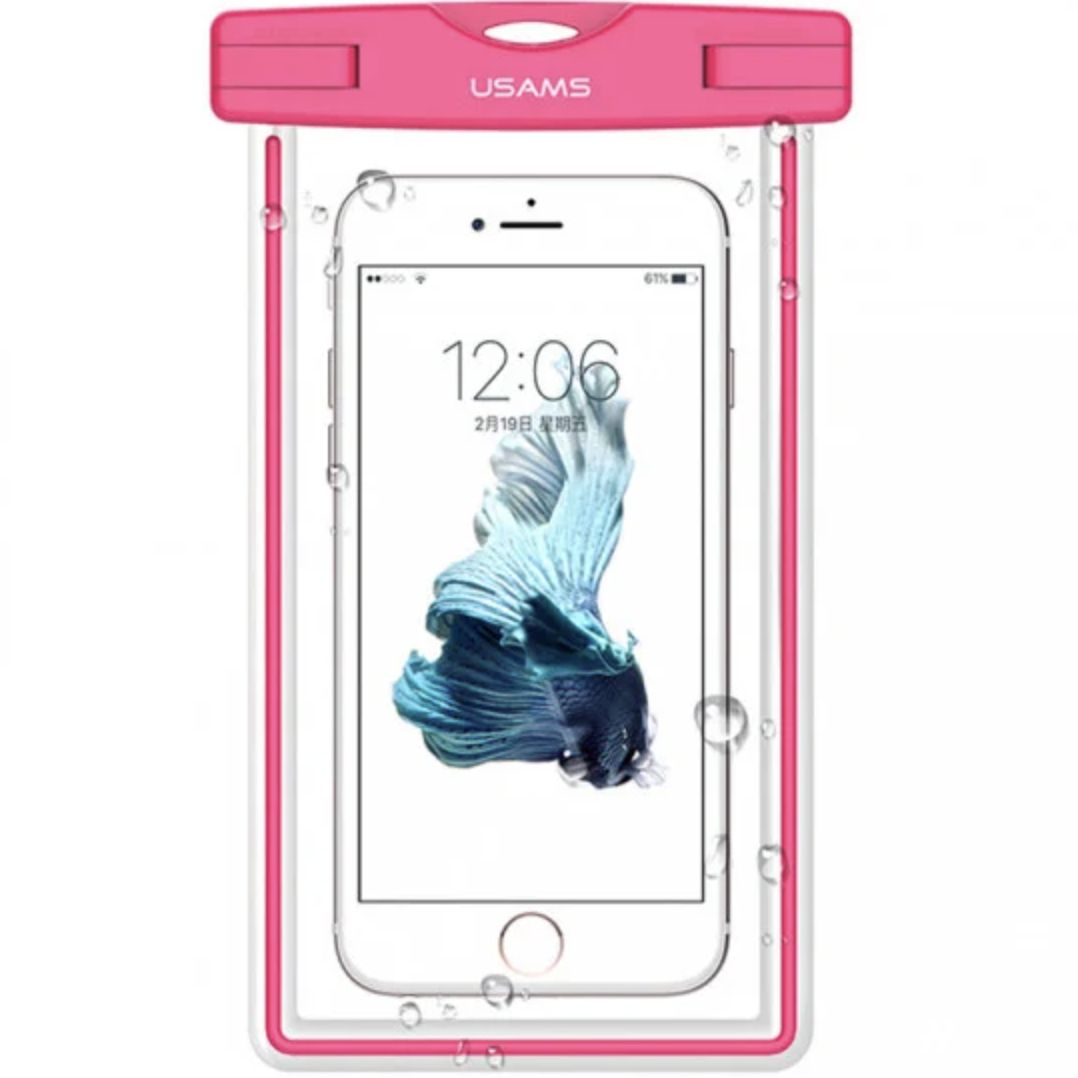 Чохол поліестер Usams для телефону до 6.0 (pink)