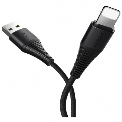 Кабель ROCK Hi-Tensile Lightning 200cm (black)