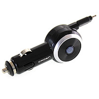 Автомобильное зарядное устройство Crown CMDC-IP5-014 выдвижной (черный)