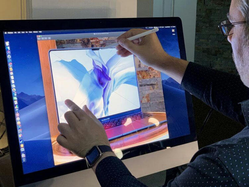 Apple продолжает исследование iMac с сенсорным экраном
