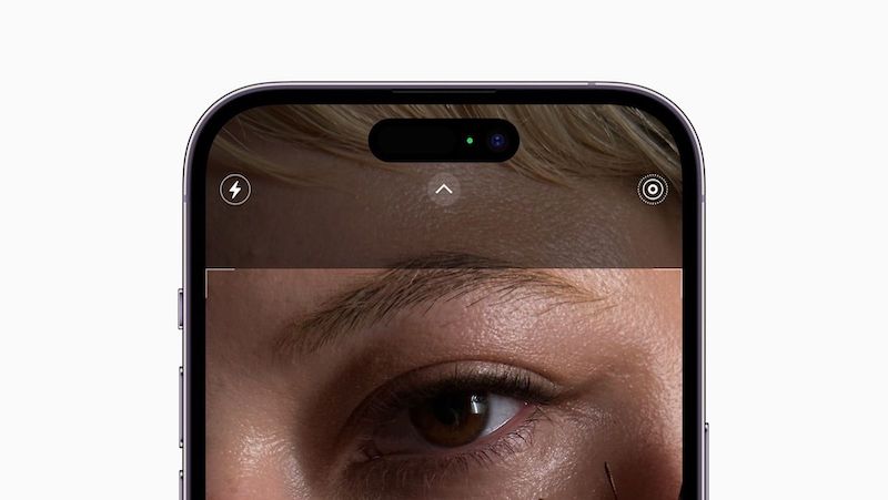 По слухам, новый динамический остров iPhone 14 Pro оснащен индикаторами камеры и микрофона