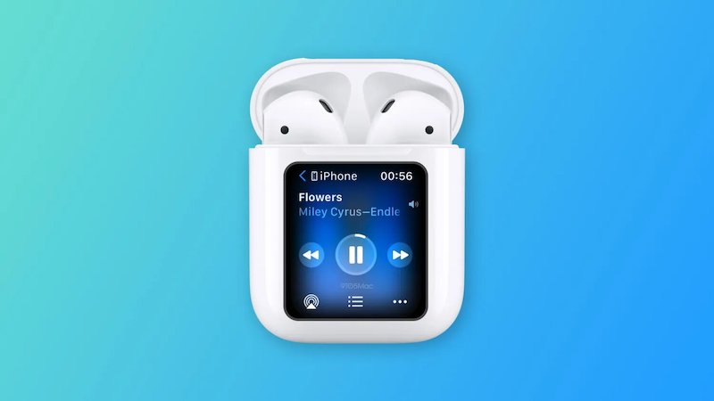 Apple запатентовала новый чехол AirPods с интерактивным дисплеем