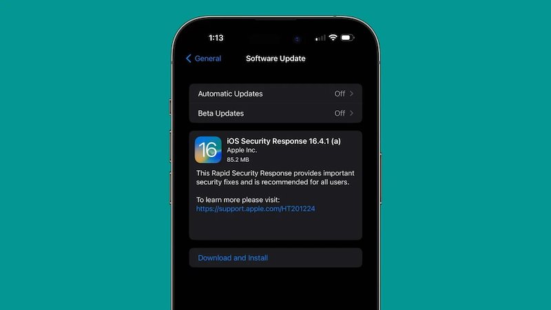 Apple выпускает первое публичное обновление Rapid Security Response для iOS 16.4.1 и macOS 13.3.1