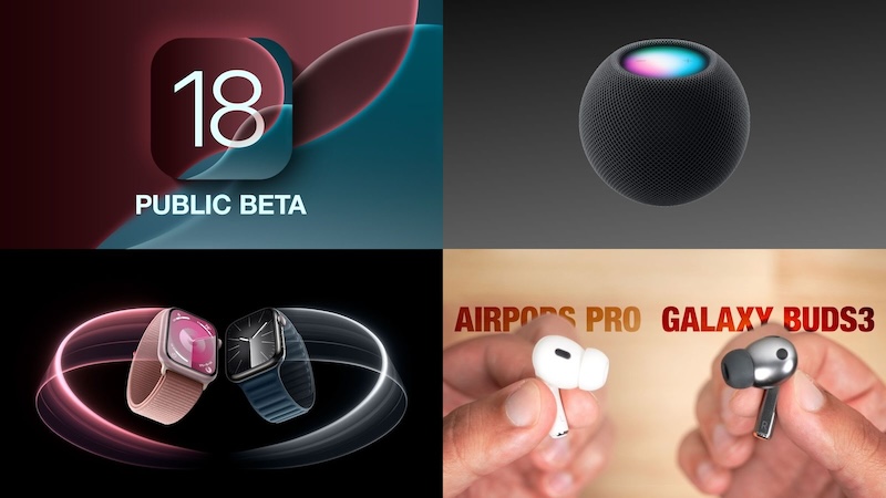 Главные новости: публичная бета-версия iOS 18, HomePod Mini в новом цвете Midnight и многое другое