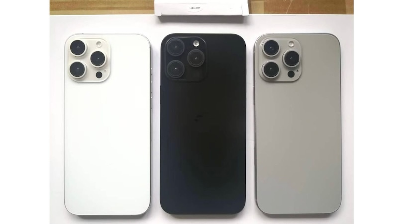 iPhone 16 Pro белого, серого и темно-черного цветов показан на новом изображении