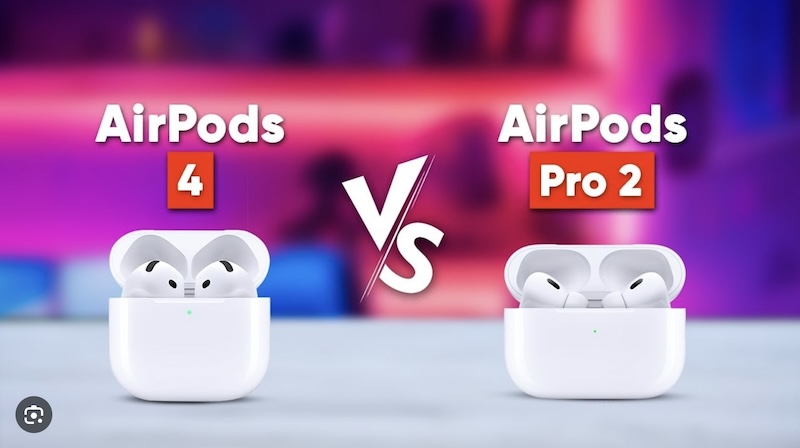AirPods 4 с ANC против AirPods Pro 2
