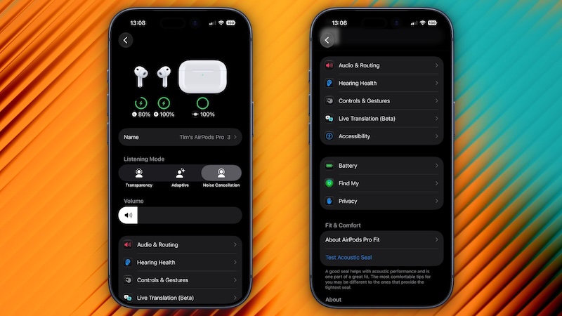 iOS 27 переробляє налаштування AirPods: нові розділи, повзунок гучності й менше «вічного скролу»